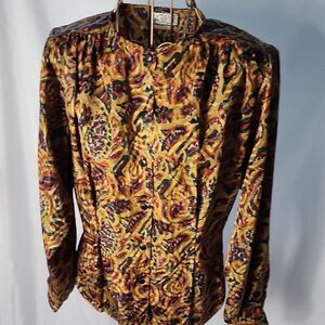 Vintage Artsy Blouse Size 8
